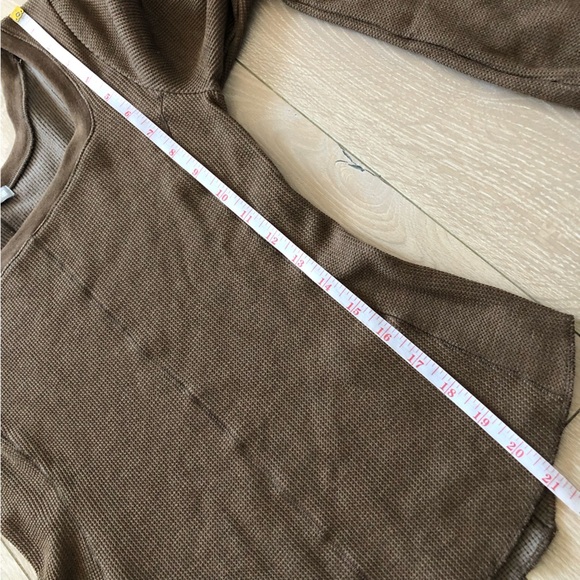 Mame Kurogouchi x Uniqlo Heattech Wool Blend Waffle Square Neck Top Size XS - Picture 10 of 13